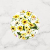 Confettis Tournesol d'aquarelle 7 (Petit recto)