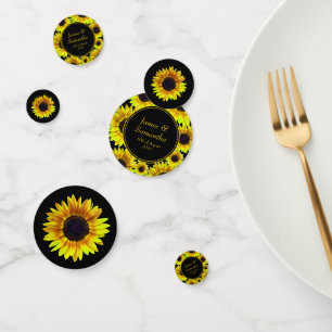 Confettis Tournesol jaune vif -