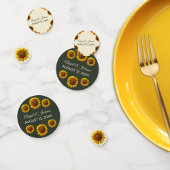 Confettis Tournesol Mariage Forêt Vert Russe