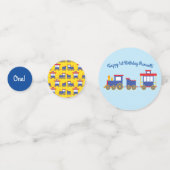 Confettis Train Cute Choo-Choo 1er Anniversaire Thème (Derrière)