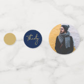 Confettis Trente | Gold & Navy Modern 30th Birthday Party (Derrière)