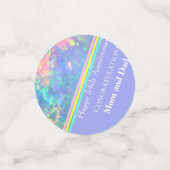 Confettis Trente-quatrième anniversaire de Mariage, Opal, (Petit recto)