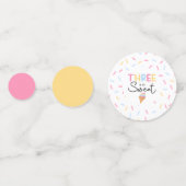 Confettis Trois est tellement sucré crème glacée 3e fête d'a (Devant)