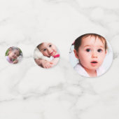 Confettis Trois Rex Dinosaur 3ème anniversaire de fête Photo (Derrière)