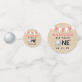 Confettis Trou en une fille Golf 1er anniversaire Par tee (Devant)