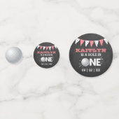 Confettis Trou en une fille Golf 1er anniversaire Par tee (Devant)