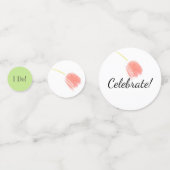 Confettis Tulipes Mariées Rose Tendre (Derrière)