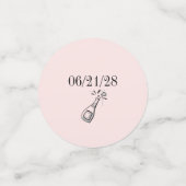 Confettis Tulipes Mariées Rose Tendre (Petit recto)