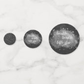 Confettis Twinkle Little Star | Gris de charbon et argent (Devant)