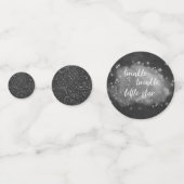 Confettis Twinkle Little Star | Gris de charbon et argent (Derrière)