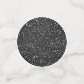 Confettis Twinkle Little Star | Gris de charbon et argent (Petit recto)
