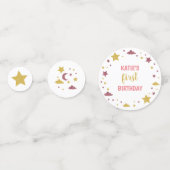 Confettis Twinkle Twinkle Little Star Premier anniversaire (Derrière)
