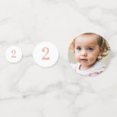 Confettis Un Anniversaire de enfant Rose Bunny mignon (Devant)