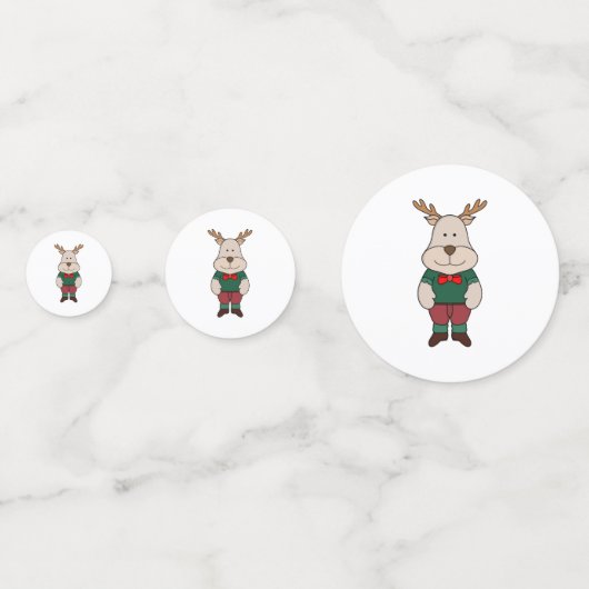 Confettis Un cerf mignon (Derrière)