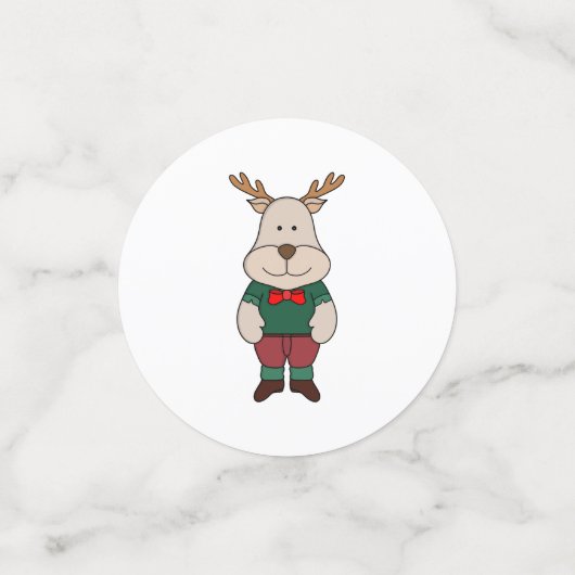 Confettis Un cerf mignon (Petit recto)