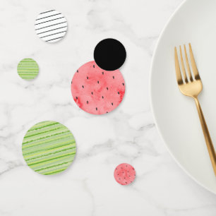 Confettis Un dans un melon Watermelon Table d'anniversaire