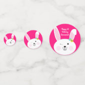 Confettis Un lapin mignon, un lapin mignon, 1er anniversaire (Devant)