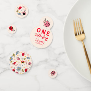 Confettis Un mignon Bug Ladybug fête d'anniversaire