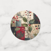 Confettis Un Patchwork Rustique d'Hiver aux Baies de Houx (Petit recto)