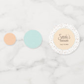 Confettis Un petit biberon dans la douche bébé au four (Derrière)