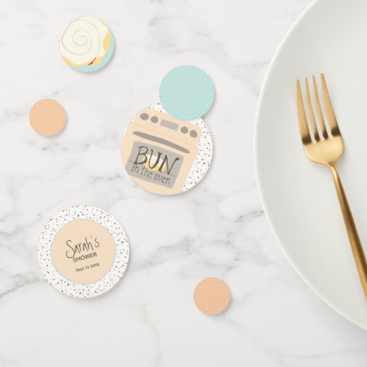 Confettis Un petit biberon dans la douche bébé au four (Groupe)