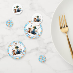Confettis Un Petit Pêcheur Le Baby shower du garçon mou