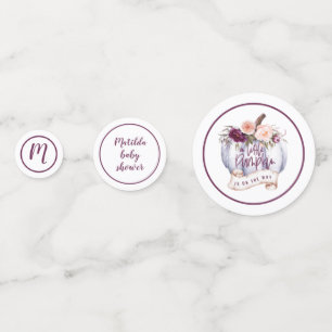 Confettis Un peu de décoration baby shower citrouille