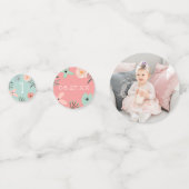 Confettis Un sauvage | Boho Nature Thème Première fête d'ann (Derrière)