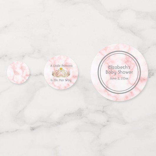 Confettis Une Petite Princesse Est En Chemin De Baby shower (Devant)