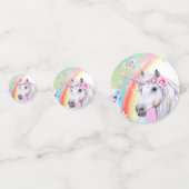 Confettis Unicorne arc-en-ciel (Derrière)