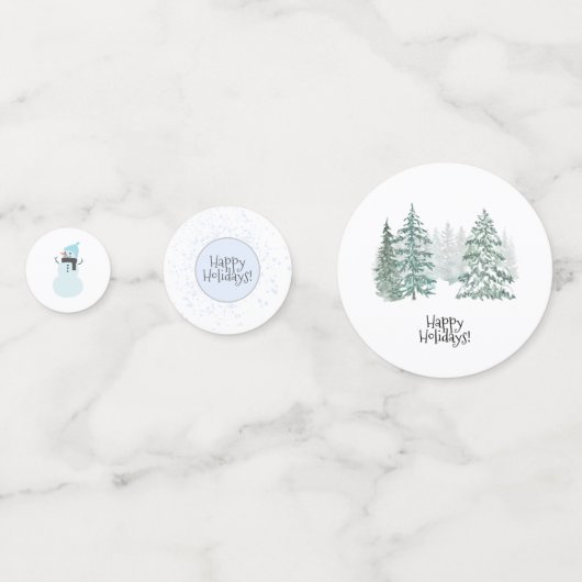 Confettis Vacances d'hiver (Devant)