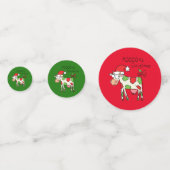 Confettis Vache Drôle Caricature Noël (Derrière)