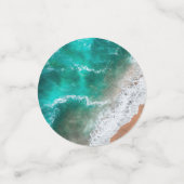 Confettis Vagues sur la plage de sable (Petit recto)