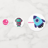 Confettis Vaisseau spatial Astronaute  (Derrière)