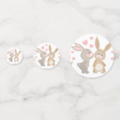 Confettis Valentin Kissing Rabbits (Devant)