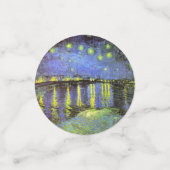Confettis van Gogh Starry Night Over the Rhone Party Objets (Petit recto)