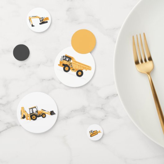 Confettis Véhicules de construction anniversaire {arty (Groupe)