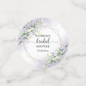 Confettis Verdure Verdure Aquarelle Rose Fête de Mariage (Petit recto)