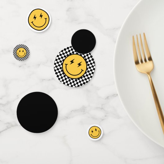 Confettis Vérificateur Joyeux Visage Anniversaire (Groupe)