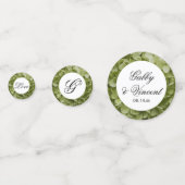 Confettis Vert Annabelle Hydrangea Fleurs Mariage (Devant)