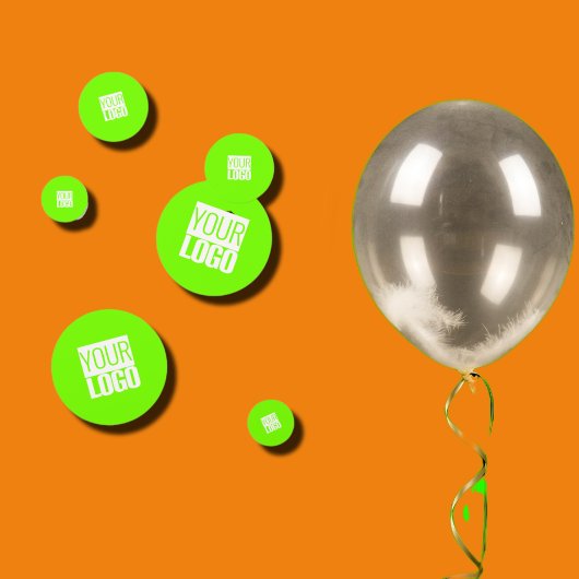 Confettis vert fluorescent - ajoutez votre logo