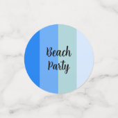Confettis Vibes De Plage, Bleues (Petit recto)