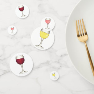 Confettis Vin Lover Red Glasses Winery Cocktail Party