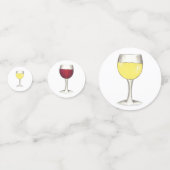 Confettis Vin Lover Red Glasses Winery Cocktail Party (Devant)