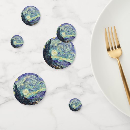 Confettis Vincent Van Gogh La Nuit étoilée (Groupe)
