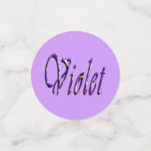 Confettis Violet Floral Violet, (Petit recto)