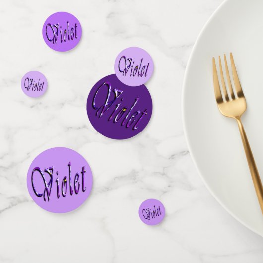 Confettis Violet Floral Violet, (Groupe)