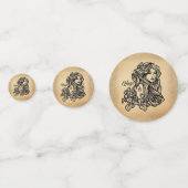 Confettis Virgo Zodiac - Antique Look (Derrière)