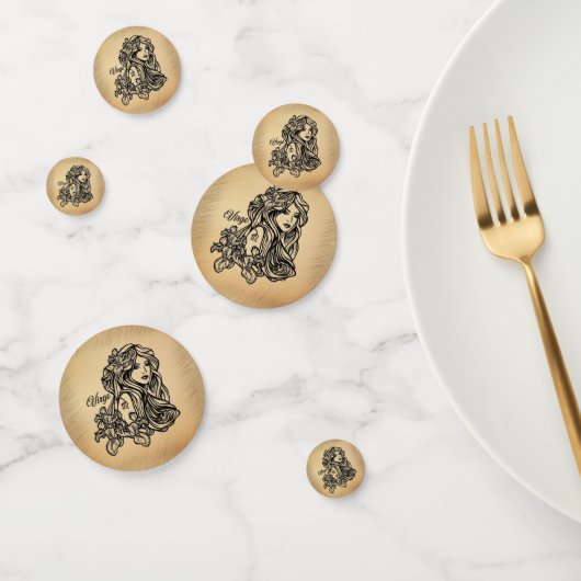 Confettis Virgo Zodiac - Antique Look (Groupe)