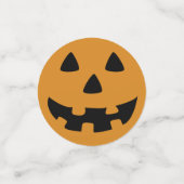 Confettis visage de la lanterne o' du jack orange et noir (Petit recto)